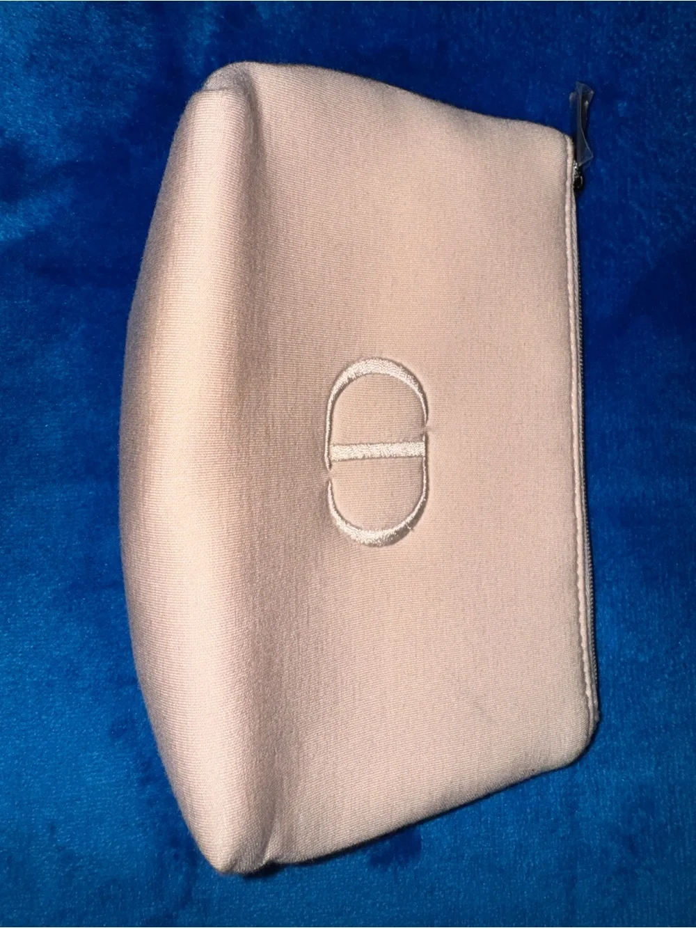 Dior Light Pink Embroidered CD Cosmetic Pouch